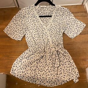 Floral “Wrap” Top